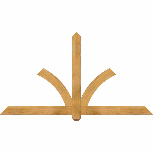 Ekena Millwork Redmond Rough Sawn Timber Gable Bracket, Western Red Cedar, 72"W x 39"H x 2"D x 4"F, 13/12 Pitch GBW072X39X0204RED00RWR - main